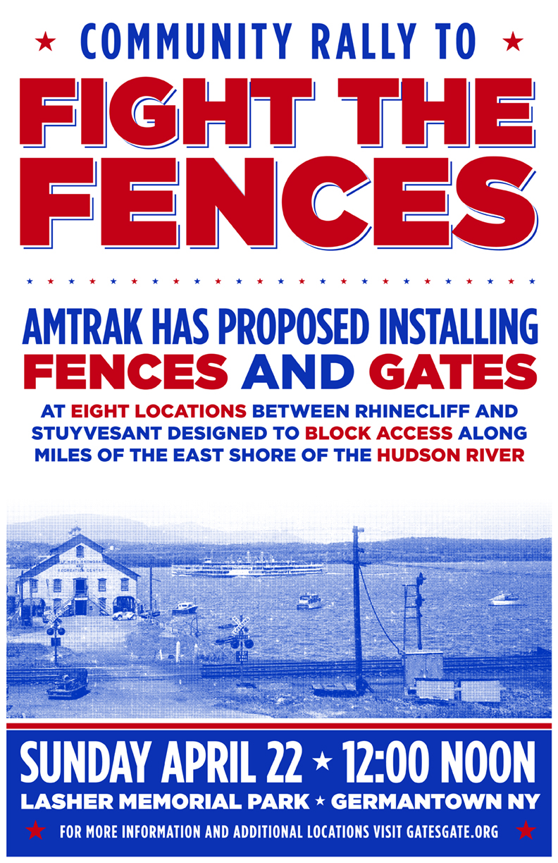 Rally to fight the Fences, April 22, Noon, Lasher Park